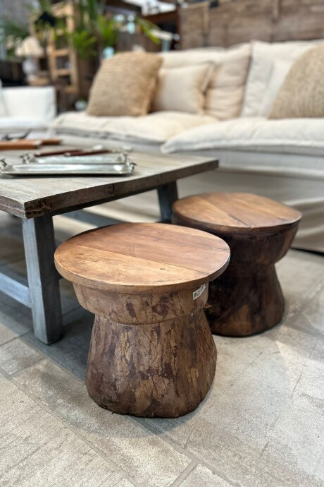 Banco Tambor de Madera Banco Tambor de Madera