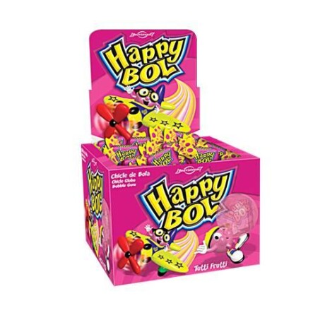 CHICLE HAPPY BOL 140G/47UN TUTTI FRUTI CHICLE HAPPY BOL 140G/47UN TUTTI FRUTI