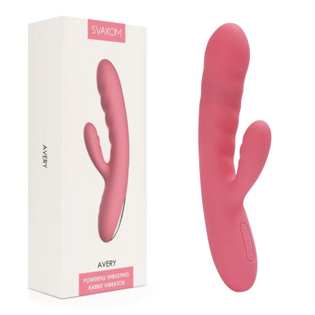 Vibrador Potente Rabbit con Efecto de Empuje Avery Vibrador Potente Rabbit con Efecto de Empuje Avery