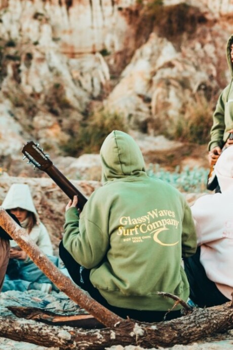 Hoodie Company Over Fit / Verde U