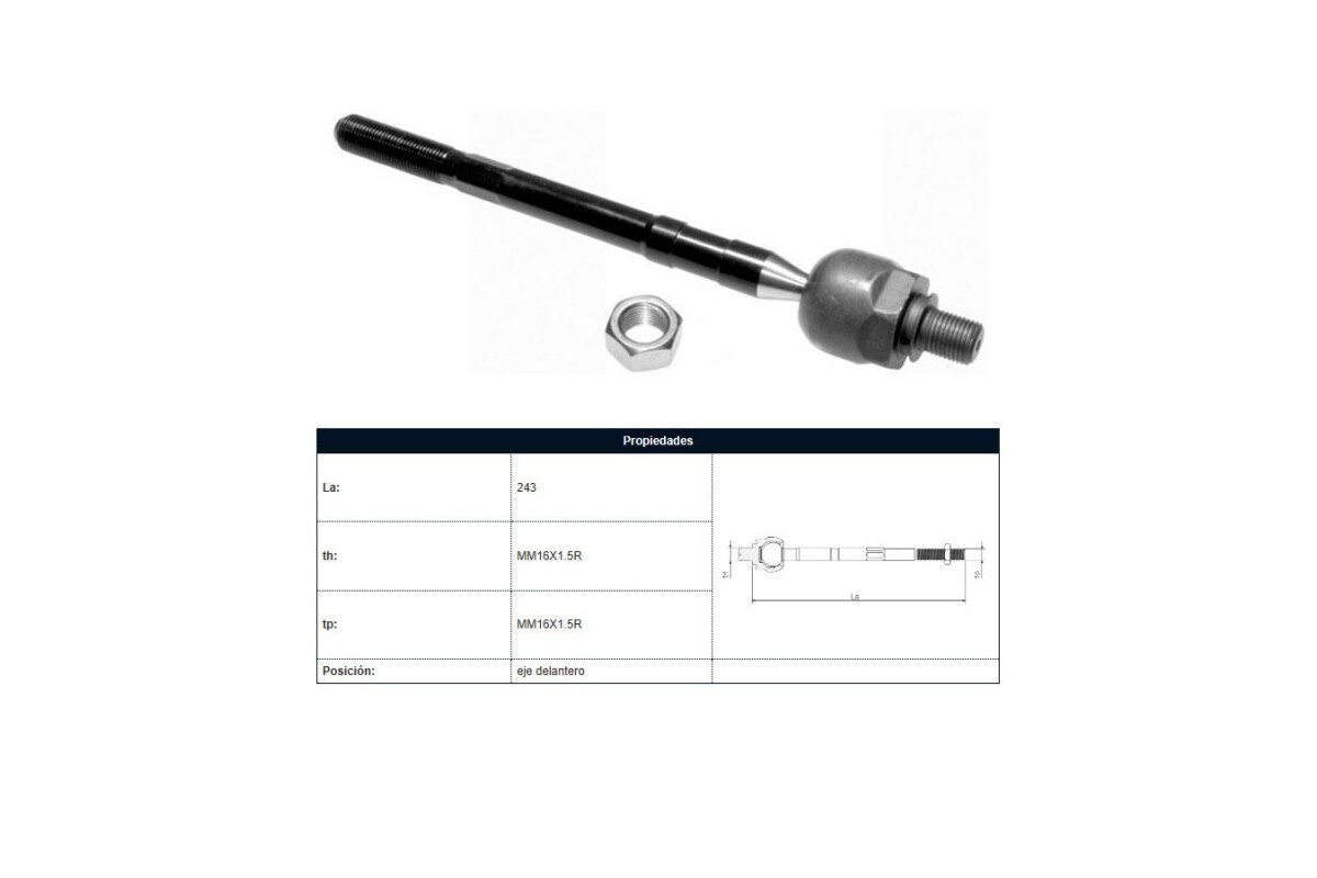 Mate Hyundai Tucson, Kia Sportage 94-25 Der/Izq Mate Hyundai Tucson, Kia Sportage 94-25 Der/Izq