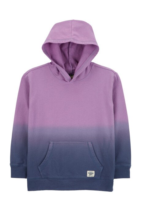 Canguro de algodón, púrpura en degradé Sin color