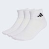 Medias Adidas Soquetes Sportswear, 3 pares Blanco