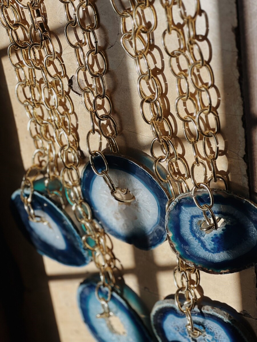 Agata Chain Necklaces - Celeste 