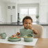 Set Alimentación Bebé Platos Silicona Libre Bpa 10 Piezas Color Verde
