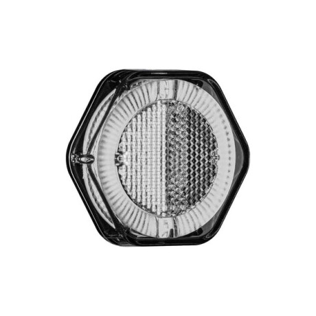 FAROL - HEXAGONAL S/BASE C/GUIA LUZ CRISTAL 12/24V - FAROL - HEXAGONAL S/BASE C/GUIA LUZ CRISTAL 12/24V -