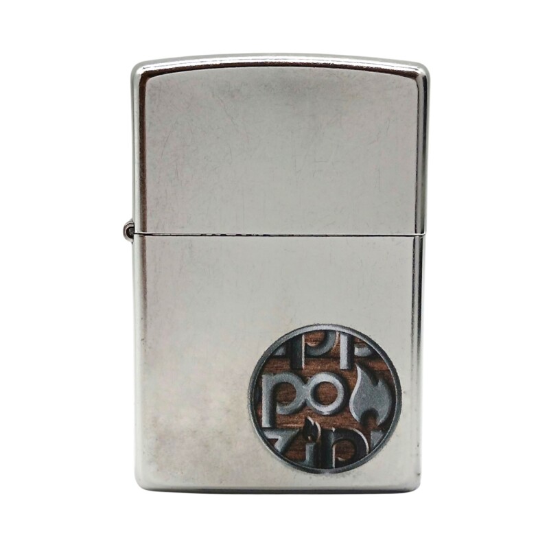 Encendedor ZIPPO 29872 Button Logo - ZP298738 plateadocombinado