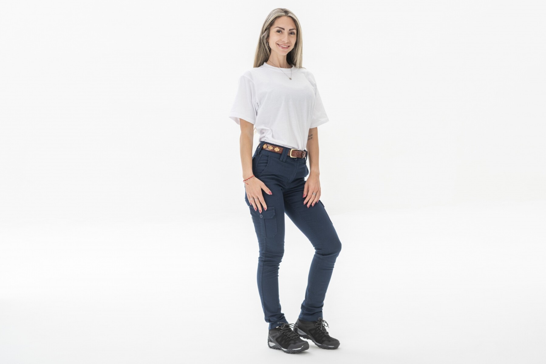 PANTALON URBANO MUJER FLEX - Azul 