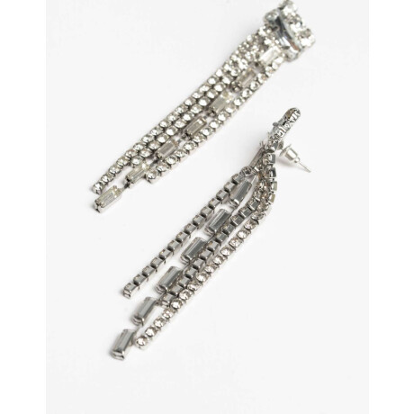 Aros Largos Strass Cristal