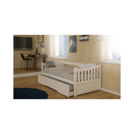 CAMA MARINERA 1 PLAZA PINO-Y-MDF BLANCO TOTA