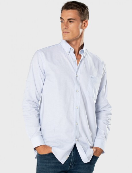 CAMISA OXFORD LISA Celeste
