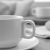 Taza apilable con plato 320 ml Taza apilable con plato 320 ml