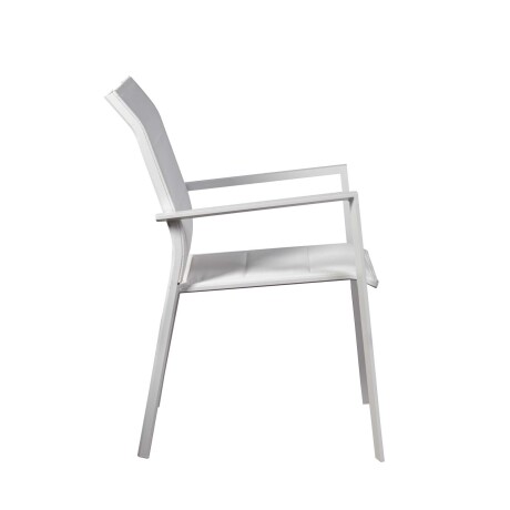 SILLA DE EXTERIOR ALUMINIO BLANCO PORTOFINO