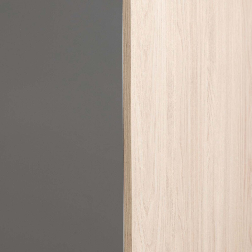 ARMARIO ALTO MADERA GRIS WORK 2 PUERTAS