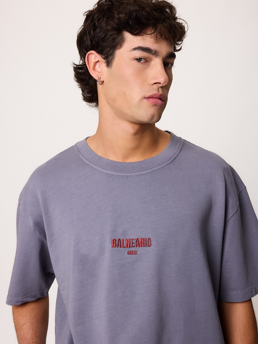 T-SHIRT M/C VITAK DIXIE Azul Piedra