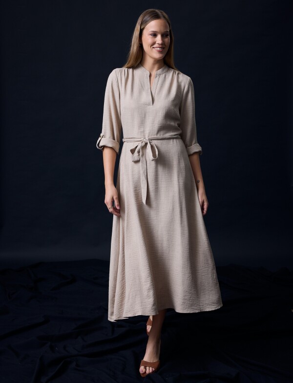Vestido Maxi BEIGE