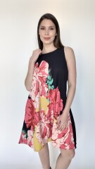 Vestido Orantis Negro estampado