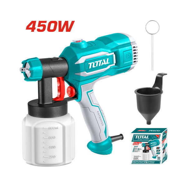 Pistola Para Pintura Eléctrica 450w Total Pistola Para Pintura Eléctrica 450w Total