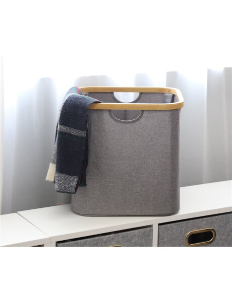 ORGANIZADOR BORDE MADERA 33X33X33CM EXT TELA GRIS ORGANIZADOR BORDE MADERA 33X33X33CM EXT TELA GRIS
