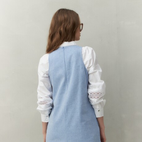 VESTIDO MARLON Azul Melange