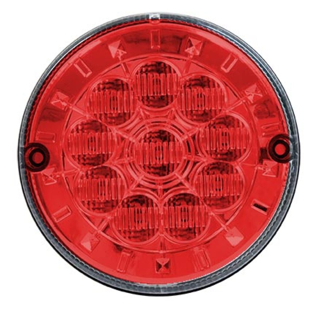 Faro trasero LED 125mm rojo, conjunto, bivolt, Multilight