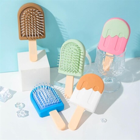 Peine cepillo helado palito Azul
