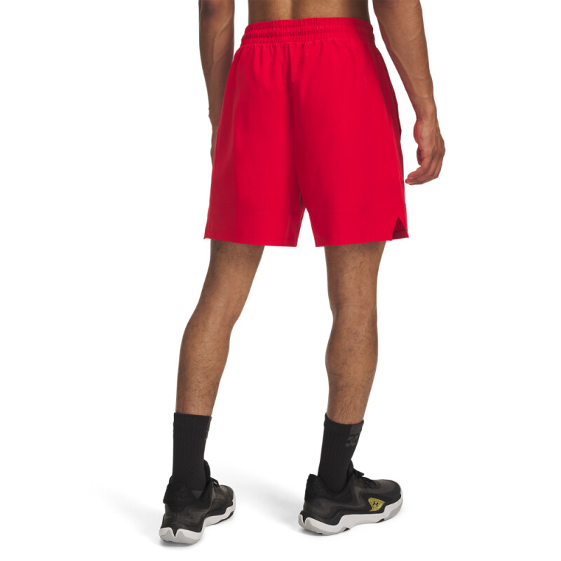 UA M Zone 7" Wvn Short Grphc-RED RED-600