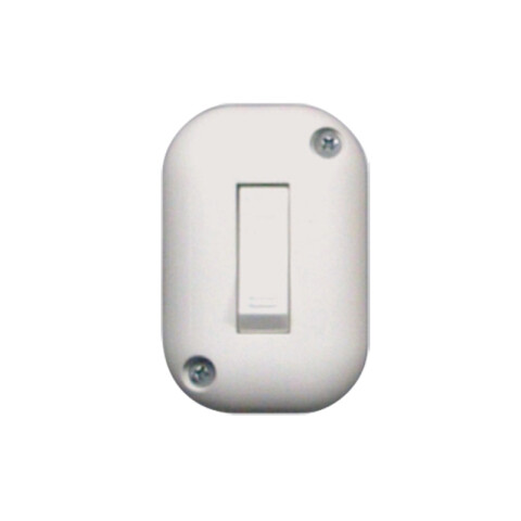 Pulsador exterior c/caja 10A - Visione blanco C60805