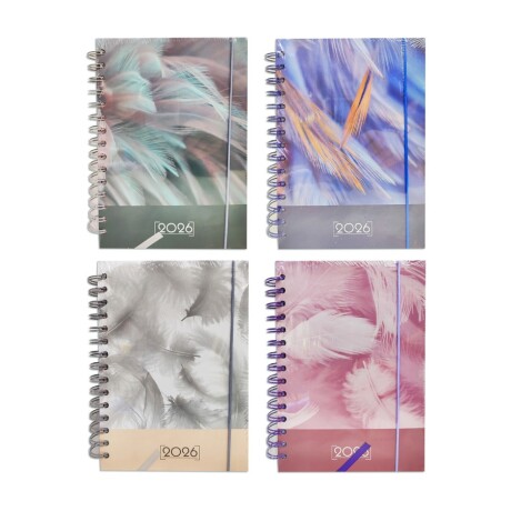 Agenda Flip 2026 HS0960 Feather con Espiral 001