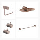 Set De Accesorios Para Baño Metal Signature Bronce Rose Gold