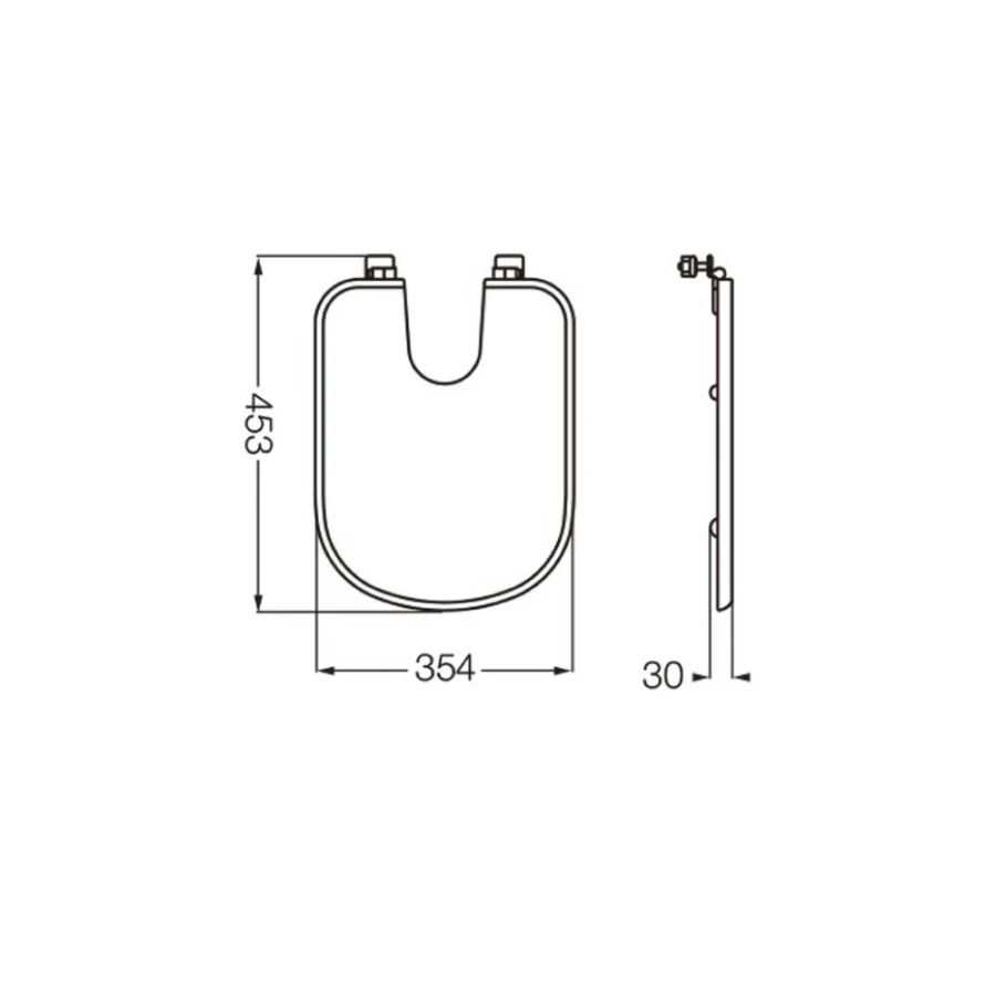 Tapa para bidet de colgar Bari Tapa para bidet de colgar Bari