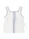 Camiseta Con Lazos Blanco