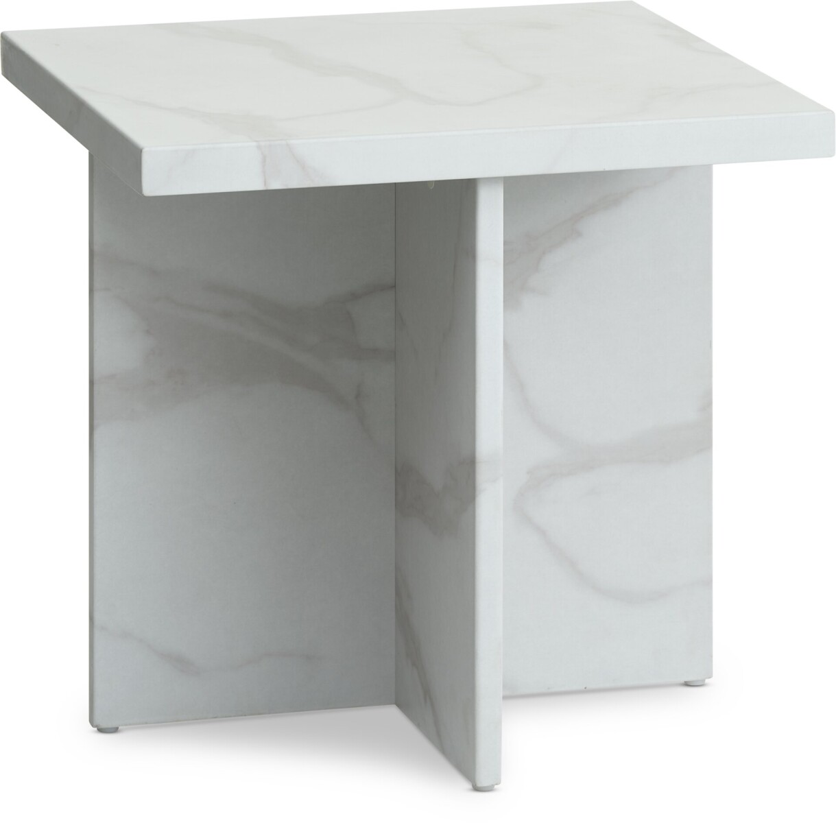 Mesa auxiliar GANDRUP 45x45 color mármol 