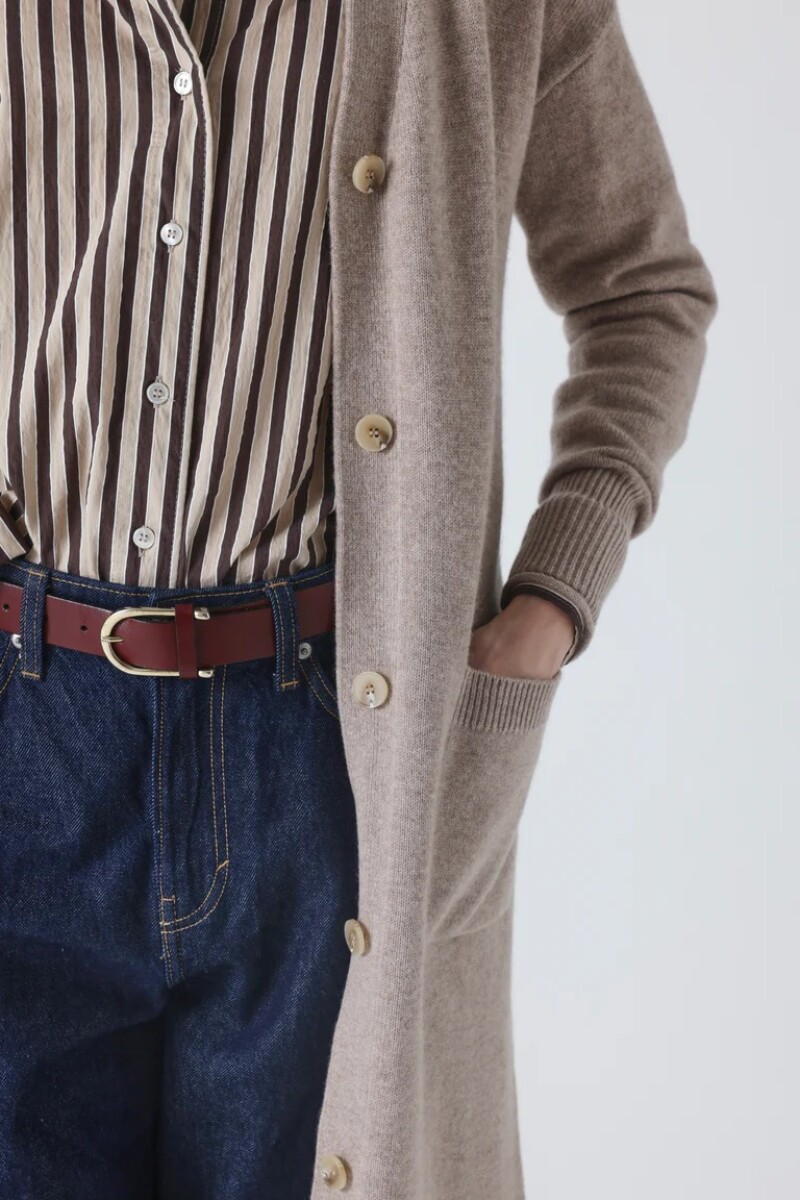 CARDIGAN LARGO Beige