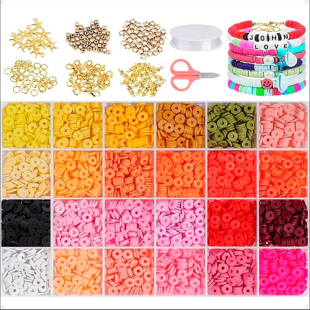 Cuentas de Arcilla Polimérica Para Hacer Pulseras C3 