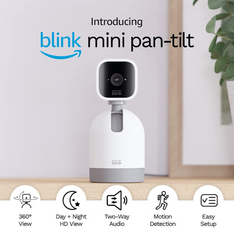 Blink - Cámara de Seguridad Interior con Montaje Giratorio - Visión Nocturna. Audio Bidireccional. W 001