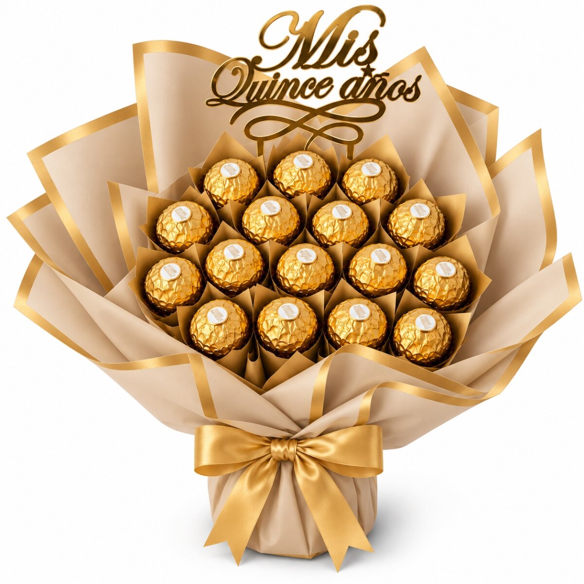 Regalo para 15 años – Ramo Ferrero Rocher 