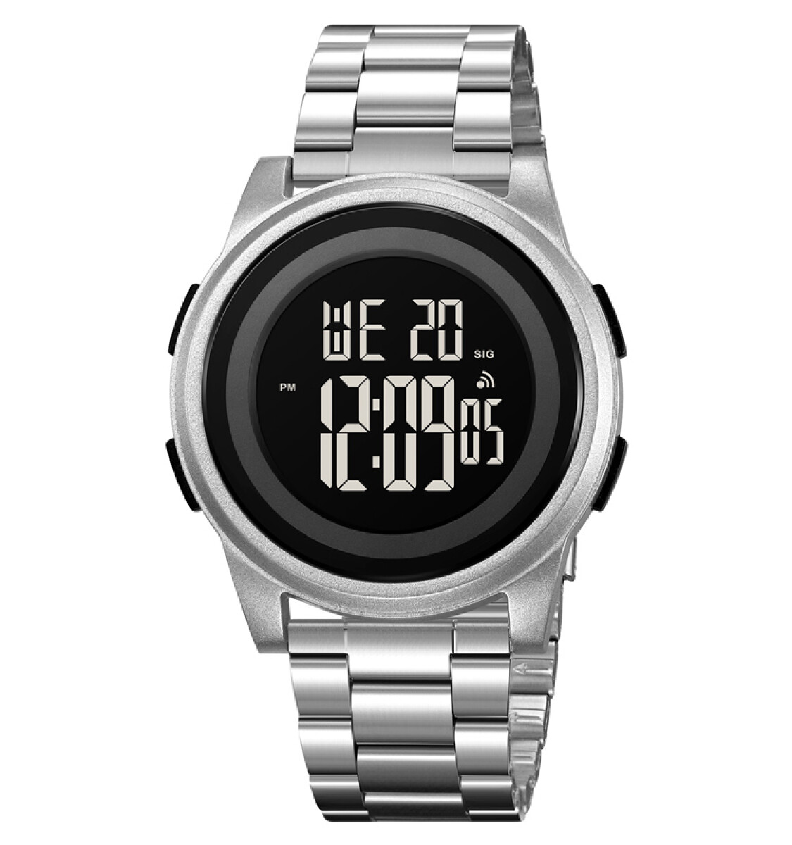 Reloj Skmei 2379si Digital Plateado Acero Unisex 