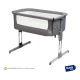 Cuna Mecedora Para Bebe Colecho Moises Con Ruedas Ajustable Gris