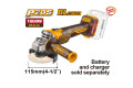 AMOLADORA ANGULAR A BATERIA 20V P20S BRUSHLESS MOTOR 4½ 115MM S/BAT, S/CARG AMOLADORA ANGULAR A BATERIA 20V P20S BRUSHLESS MOTOR 4½ 115MM S/BAT, S/CARG