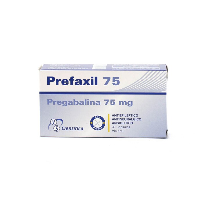 PREFAXIL 75 MG CJ X 30 CÁPS. única