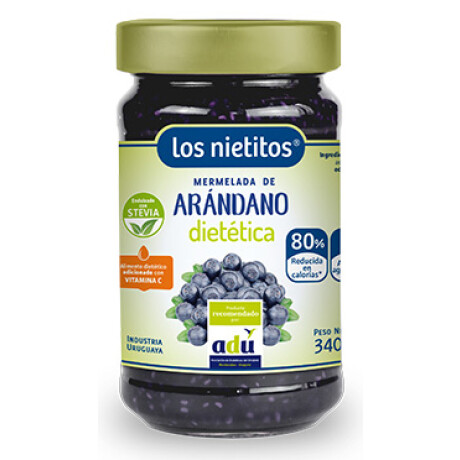 MERMELADA LOS NIETITOS 0% C/STEVIA 340G ARANDANO MERMELADA LOS NIETITOS 0% C/STEVIA 340G ARANDANO