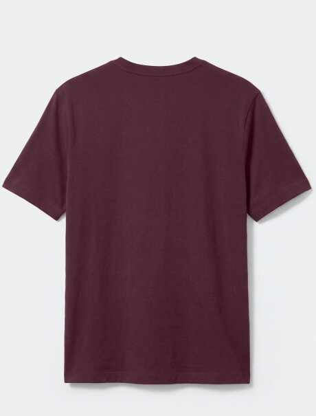 CAMISETA BÁSICA WORLD CUELLO EN V ROJO