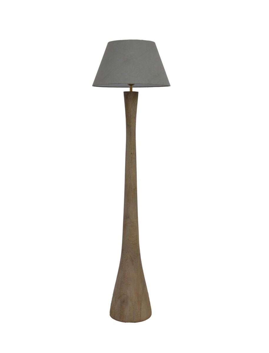 LÁMPARA DE PIE - MADERA NATURAL-BEIGE M-24235 