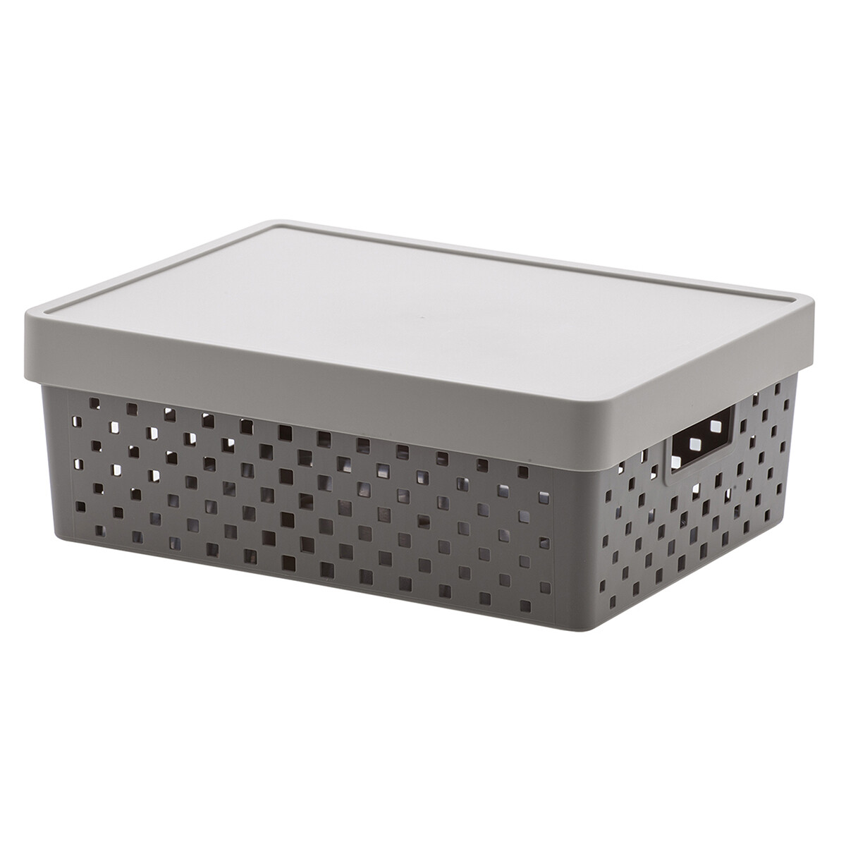 Organizador Quadratta M con tapa - GRIS 