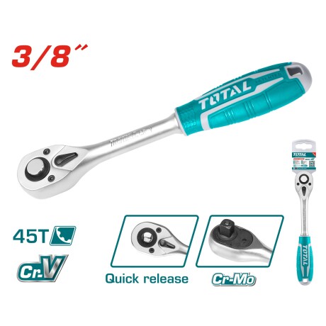 Llave o mango crique 3/8" total THT106386 Llave o mango crique 3/8" total THT106386