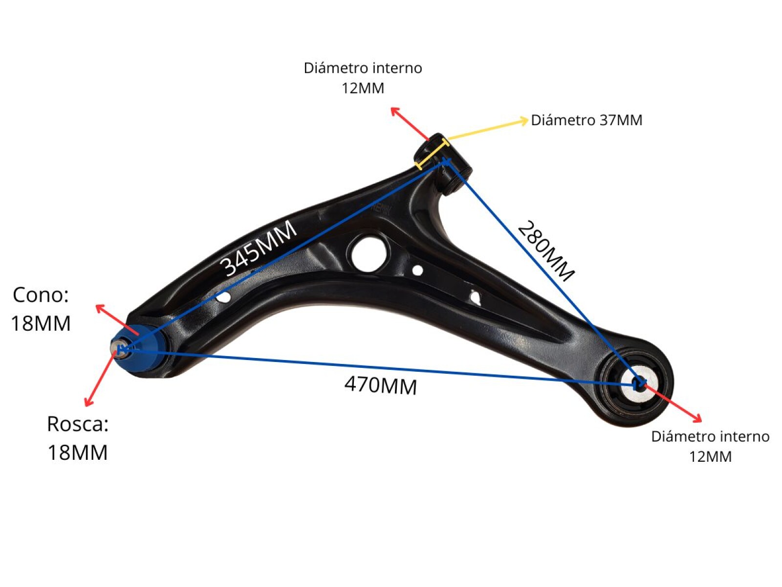 Parilla De Suspension Delantera Ford Ka/Fiesta 10-25 Izq 