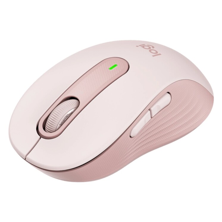 Mouse Inalámbrico Logitech Signature M650 Silencioso con Bluetooth y Logi Bolt Rosa