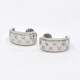 Caravanas Oro Blanco 18K Y Brillantes Caravanas Oro Blanco 18K Y Brillantes