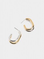 Pendientes Bicolor Efecto Doble bicolor